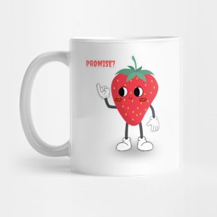 Cute Strawberry Promise aesthetic design Mug